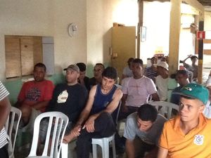 Concert for ex-drug addicts at 'Lapidar' in Atibaia, Sao Paulo, Brazil