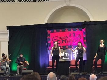 Playing for Kieran Jordan's dance company at the 13th annual Boston Celtic Music festival in Cambridge, MA. January 9, 2016 (photo by Liana Wolk)