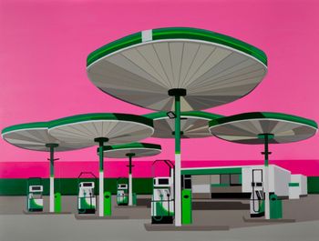 The Future Looked Bright. Acrylic on board. 80cm x 60cm. 2020. Please contact me for further information on price