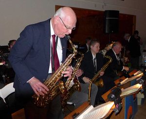 alto sax player, Ian Graham, Doc, The Moonliters 