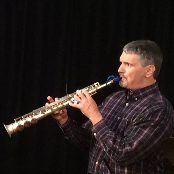 Playing at the National Jazz Museum in Harlem, NYC on 23 June 2016 to commemorate Steve Lacy's birthday. Photo taken by Mary Arden.