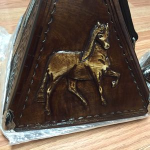 Wooden Stirrups close-up