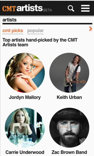 Trending on CMT! Jordyn is chosen by CMT's team as a CMT Pick and is the most visited artist on CMT.com!