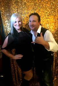 Lindsie and Matt take a photo op at a wedding recently!!!