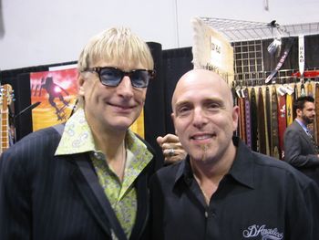 Gary with the "World's Most Dangerous Bass Player" Will Lee of David Letterman show fame.