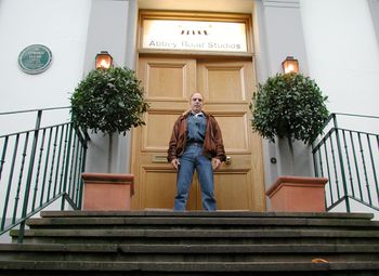 Gary outside the famous Abbey Road Studios where many Beatles recordings were made