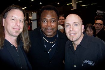 Long time friend Glenn Alexander, Legend George Benson & Gary pose for a quick photo.