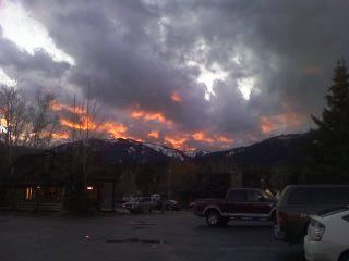 I took this with my phone the other day. It's the sky over Wilson at sunset. In that light, it looked like the sky was on fire.