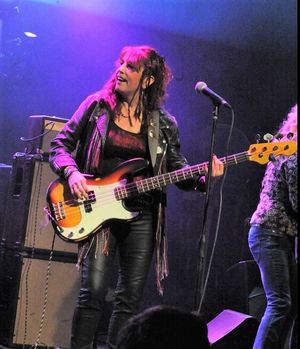 April Carson – Bass & Vocals
A native of Southern California, April grew up in a musical family where she was introduced to many musical instruments before making bass guitar her instrument of choice. April hit the Los Angeles music scene with popular bands, Misguided, Paris, Ron Keel’s Fair Game and The Wild Hairs. She has had and extensive recording and touring career both as a performer and as support act for artists such as Earl Slick, Billy Idol, Anthrax, Suicidal Tendencies, DAD, Stone, Killing Time and many local West Coast blues artists.
Throughout her career, April has established herself as a solid bass player, key songwriter and vocalist, whose songs have been featured on radio throughout the United States and in the top ten playlist throughout Scandinavia, Germany and Belgium. She continues to hone her songwriting and performance skills on The Hailers recent CD releases.