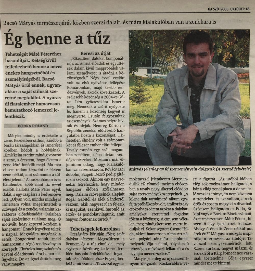 ÚJSZÓ - 18 OCTOBER 2005