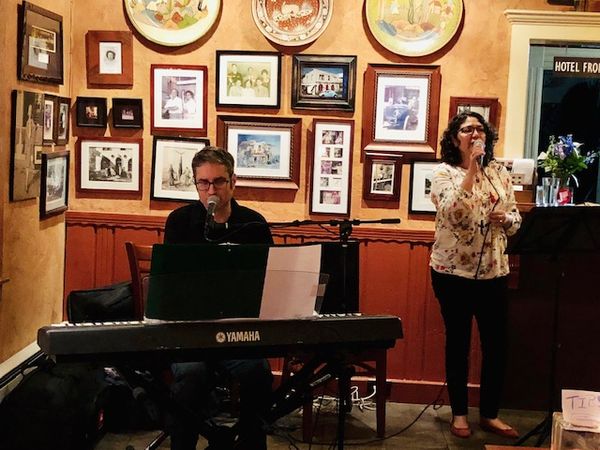 Larry & Denise performing at The Panama Hotel & Restaurant