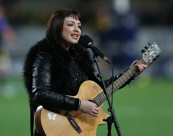 Opening The Chiefs Rudgy game at The Waikato Stadium in front of 20,000 people July 2014