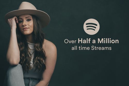 "Think About Me" by Maggie Baugh reaches over Half a Million streams on Spotify in less than 3 months. Listen now on all streaming platforms