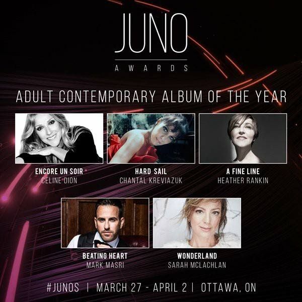 CONGRATULATIONS TO MARK AND THE OTHER AMAZING ARTISTS ON THE 2017 JUNO NOMINATION FOR ADULT CONTEMPORARY ALBUM OF THE YEAR!