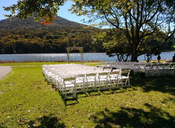 RagTop performing at a lake-side wedding service at Peak of the Otter Bedford, VA