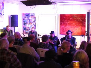 Willie P. Bennett Tribute in Guelph at Silence with Steve Wood on pedal, Scott Merritt, Rick Taylor and I.