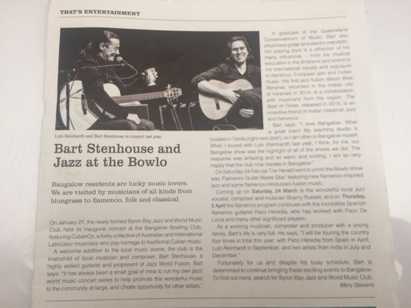 Bangalow Herald Article - March 2018