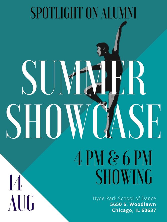Summer Showcase Performance August 14 4pm and 6pm