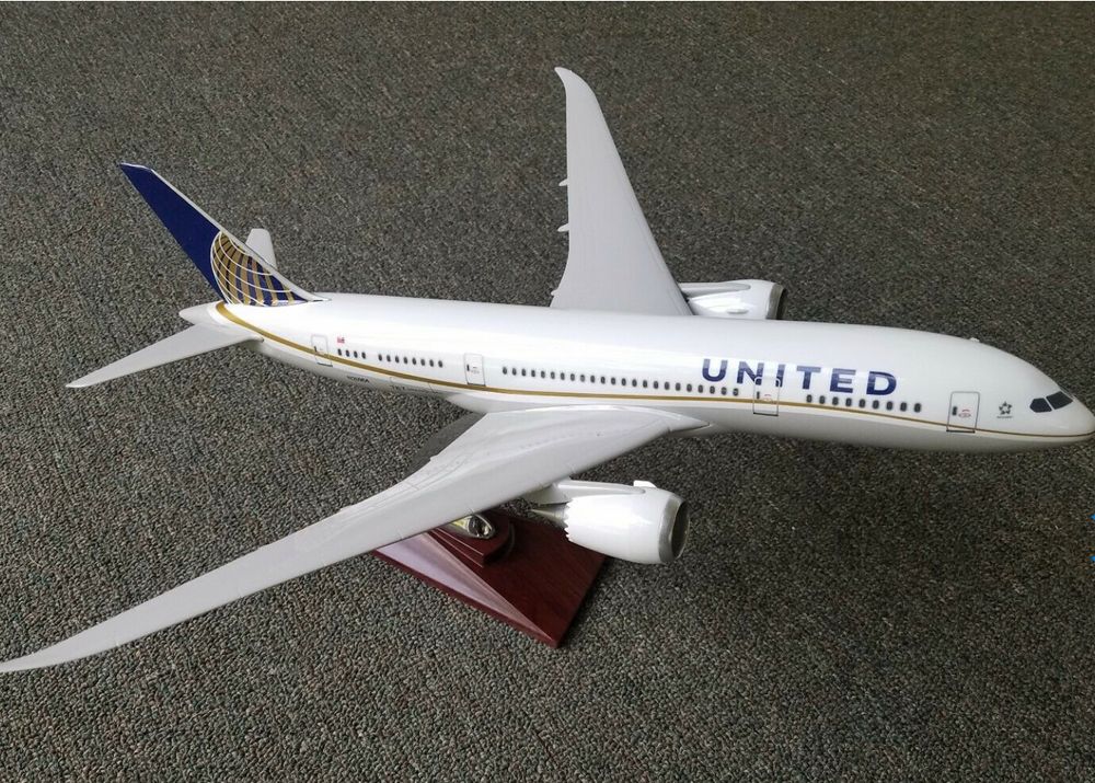 United Airlines 787 Model donated by the Denver Mainliner