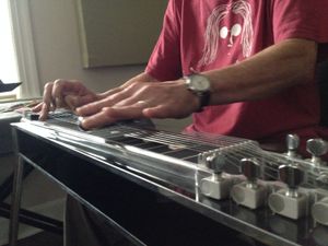 Rusty Young
Pedal steel guitar: Bonaparte's Bedroom
Recorded with The Buffalo Springfield before going on to co-found the legendary country-rock band, Poco at the end of the 60s.
"A confession - Rusty has been a hero of mine since schooldays." RD