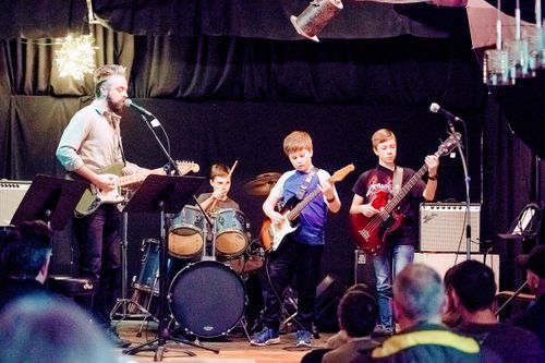 Ryan Cox and the rockers perform at the recital!