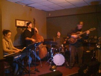 Lara Driscoll (Piano), Ed Schaller (bass), Jeff Magby (drums), George Turner (gtr), Jam Session at The Iron Post