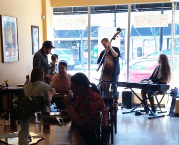 Ryan Jacobi Quartet: Kevin Jacobi (alto sax), Ryan Jacobi (drums), Joel Kelsey (bass), Lara Driscoll (piano), Patrick Driscoll (photography)
