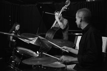 Lara Driscoll Trio: Lara Driscoll (piano), Remi-Jean LeBlanc (bass), Dave Laing (drums), Evan Shay (photo)