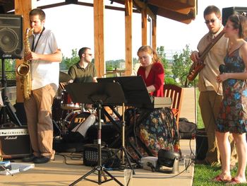 Charles Lane (sax), Brent Jordan (drums), Lara Driscoll (piano), Jon Wegge (bass), Holly Holmes (voice)