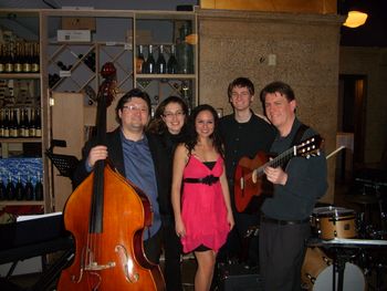 Samba Soul: Karim Yengsep (bass), Lara Driscoll (piano), Vivian Felicio (vocals), Matt Plaskota (drums), George Turner (guitar)