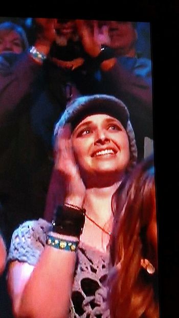 My face as caught on national television while in the audience cheering on Shelby Brown in The Voice