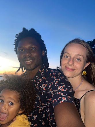 Camp Directors - Beth & Vinny Mwano with Ocean