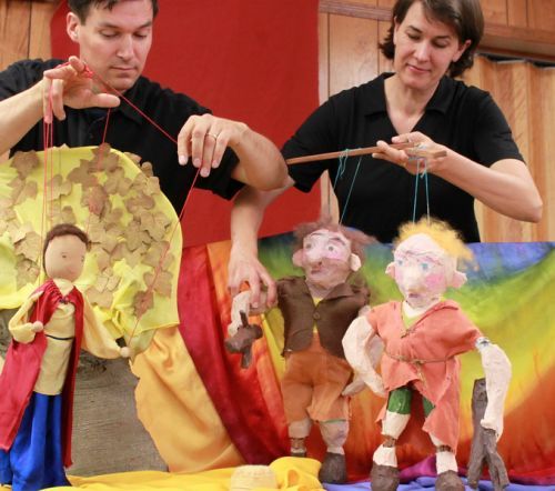 Ingrid and Ole Hass of Beach Tree Puppets LLC