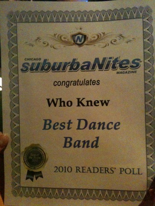 WHO KNEW!!!!! Best Dance Band! :)