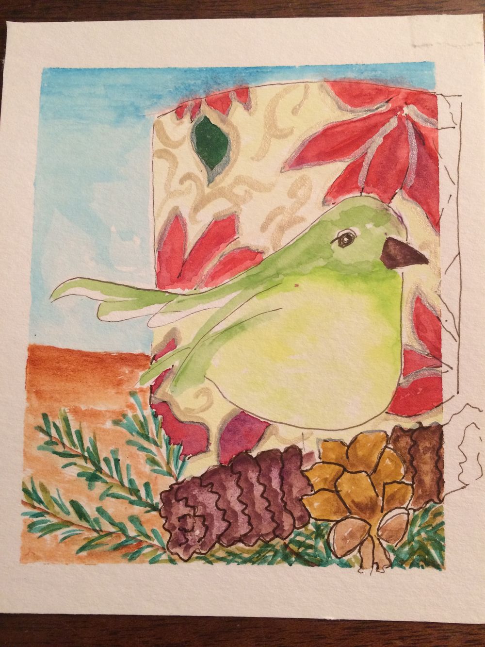 I had fun painting this December, this one is for Wren Day.