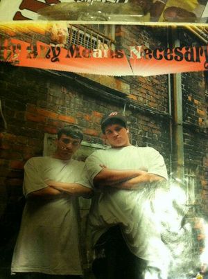 TeeLow with BigM. 2005 By Any Means Necessary album cover.