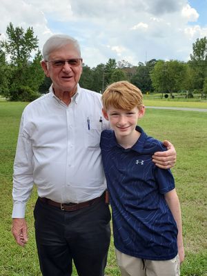 Chandler really loved his time spent with Pastor Lee & Mrs Phyllis on their farm.