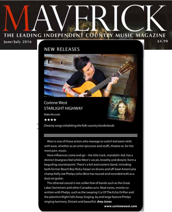 4 STARS - "Distant and Beautiful." Maverick Magazine Review - 2016