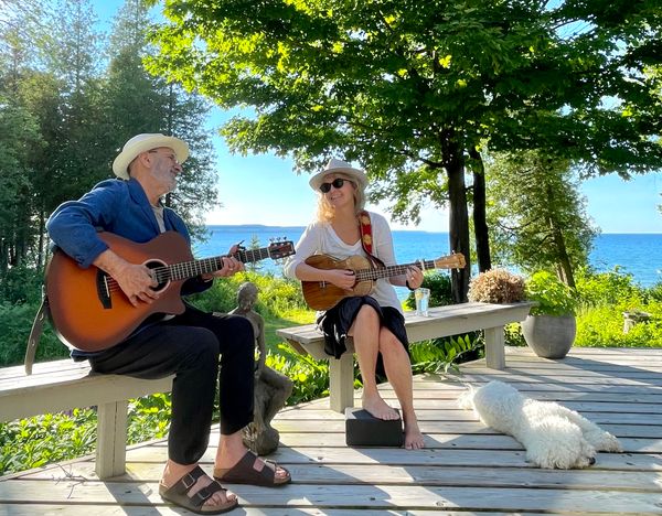 Gypsy Starfish core members Anna Green, Ken Dunn, and Louie Le Bichon Frisé (Head of Security)