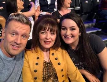 Just hangin' out with Mike Denver and Mary Duff, as you do when you're a very lucky girl who gets to do what she loves for a livin'!