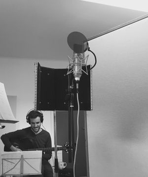 Gilad Hekselman, Oct 20th 2015, in Valby, Cph, when recording the duo album Tenderly, released on Dec 1st 2017.