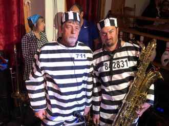 Bari and Tenor Jail Break at Lorenzos for Halloween