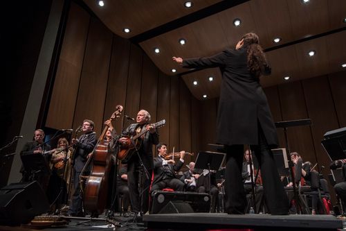 With the Symphony of the Mountains, November 2018. Photo by John Flavell.