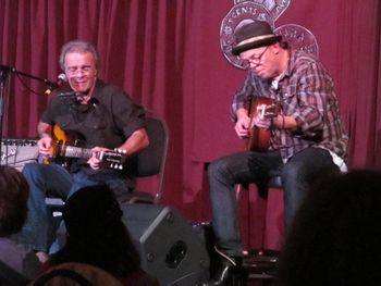 I opened for Ray Bonneville and was invited to play a couple songs at the end of Ray's soulful and groovin' set. Huge honour for me.