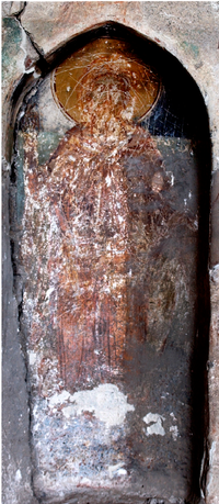 Medieval fresco-Petka at Balsha Village, Bulgaria. Photographer: Gene Berryhill