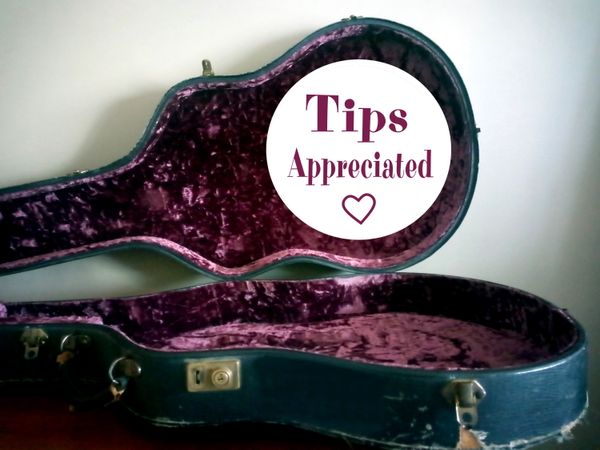 <b>VIRTUAL TIP OPTIONS!</b>
<b>PAYPAL / CREDIT CARD / DEBIT:</b> Click on 'Tips Appreciated' photo (above)
or
<b>E-TRANSFER:</b>
sdpmusic@bell.net
or
<b>MAIL:</b>
Sue and Dwight Peters,
P.O. Box 5682 STN A
Toronto, ON M5W 1N8
Thank you so much for supporting our music!