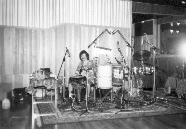In Pyramid Studio, Ithaca, NY, recording first solo project