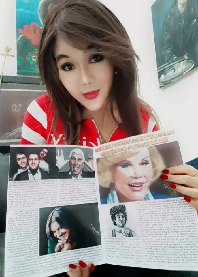ABOVE - Sept 7, 2018 - My Art and Shouth Shore Puzzle Journal Magazine. August-September 2018 issue. "Joan Rivers, Robin Williams, Leslie Nielsen. Andy Kaufman, Mitch Hedberg and the art of Brenda Alexsandra" Centerfold by Charles Locke and Brenda Alexsandra. Published by Bob Simon. Sold in Boston Area.