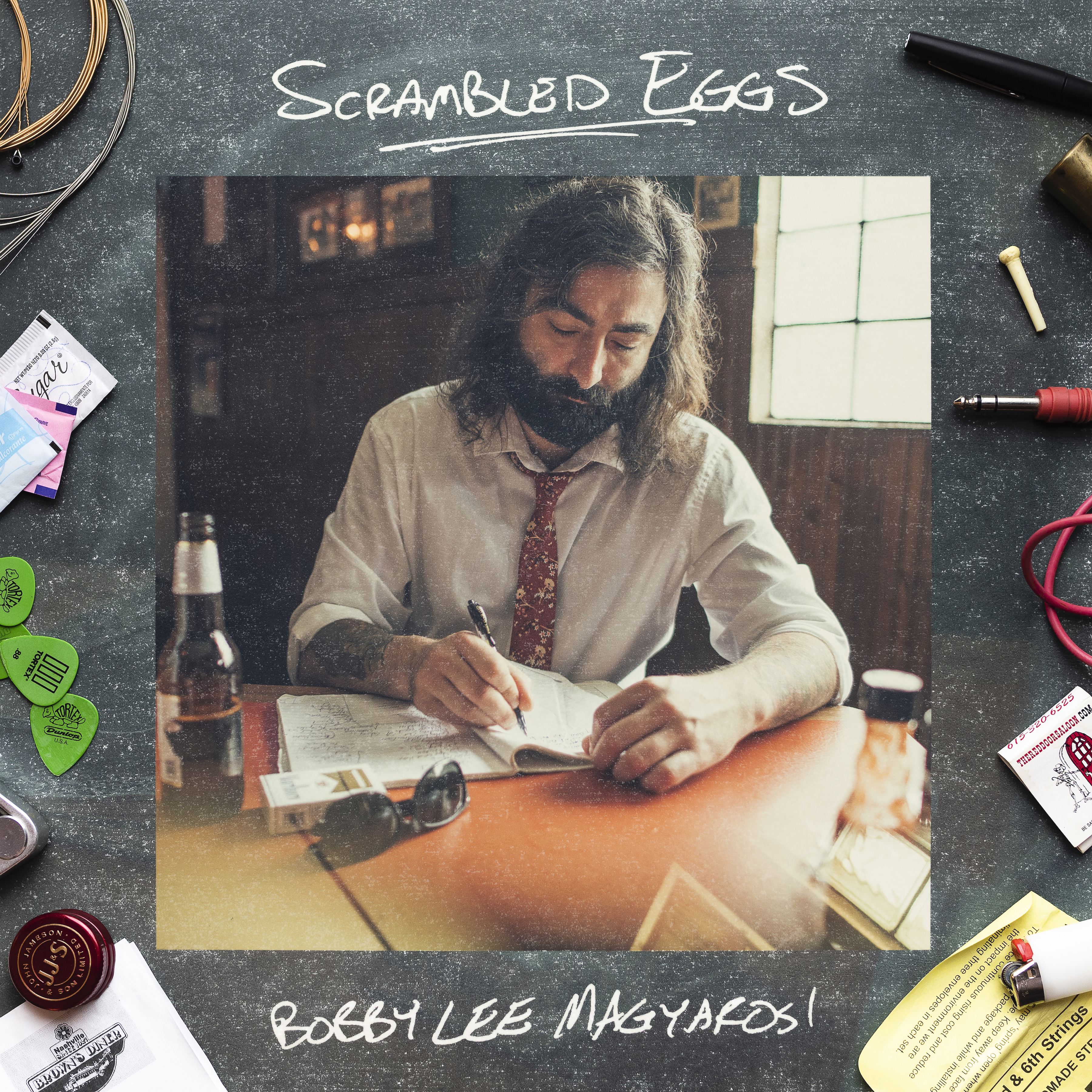 SCRAMBLED EGGS ALBUM DEBUTS AUG 04, 2022 (Artwork by Mara Magyarosi-Laytner}