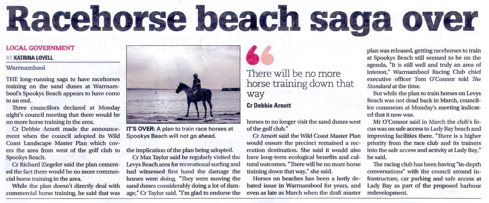 Warrnambool Standard, Tuesday May 4th, 2021